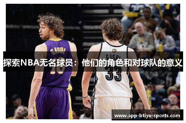 探索NBA无名球员：他们的角色和对球队的意义